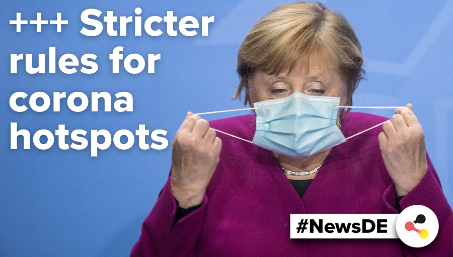 en_germany's tweet photo. +++ Stricter rules for corona hotspots

❗ Click here 👉 https://t.co/GfY1X6XNf1 for the latest #news about the coronavirus from #Germany.

#NewsDE #COVID19 #SocialDistancing #CoronaNumbers #Hotspot #Infection https://t.co/LwmzcbcyLJ