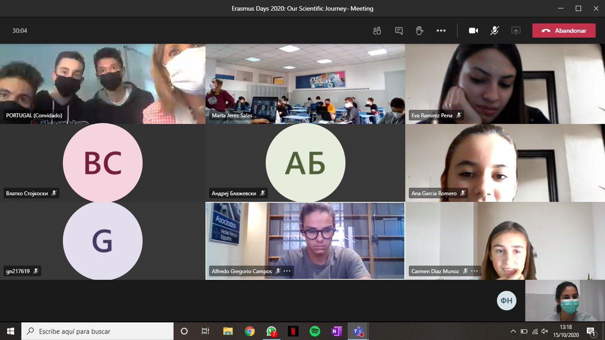 💻 Encuentro virtual con los socios de Our Scientific Journey de Macedonia del Norte 🇲🇰, Portugal 🇵🇹 e Italia 🇮🇹 para celebrar los Erasmus Days #OSJ #ErasmusDays <a href="/sepiegob/">SEPIE</a> <a href="/ErasmusPlus_pro/">International education projects</a> 

#maristas #masqueaulas