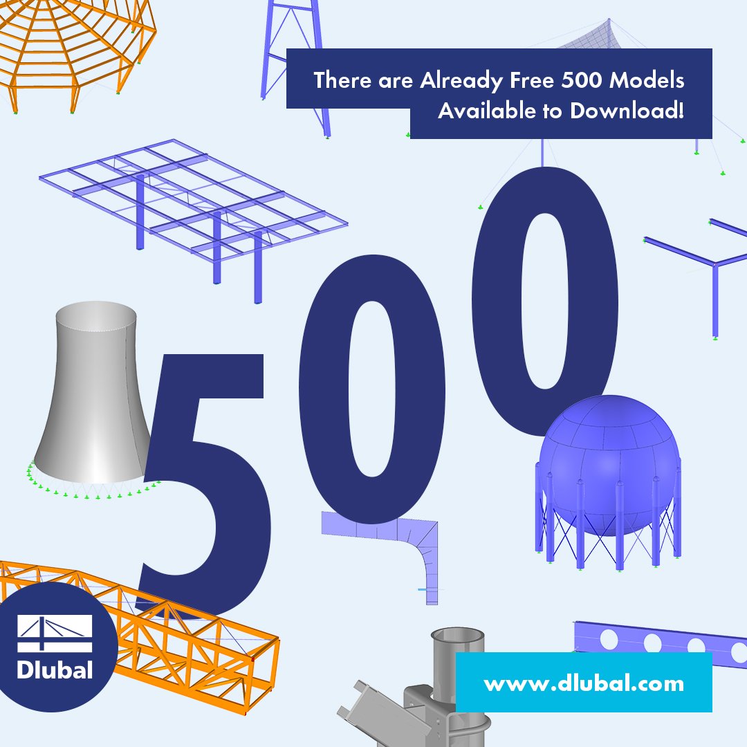 dlubal_en's tweet image. Now 500 Models Available to Download!
dlubal.com/models-to-down…
#StructuralModel #ModelsToDownload #ExamplesOfStructuralModels #FreeDownload #StructuralAnalysisSoftware