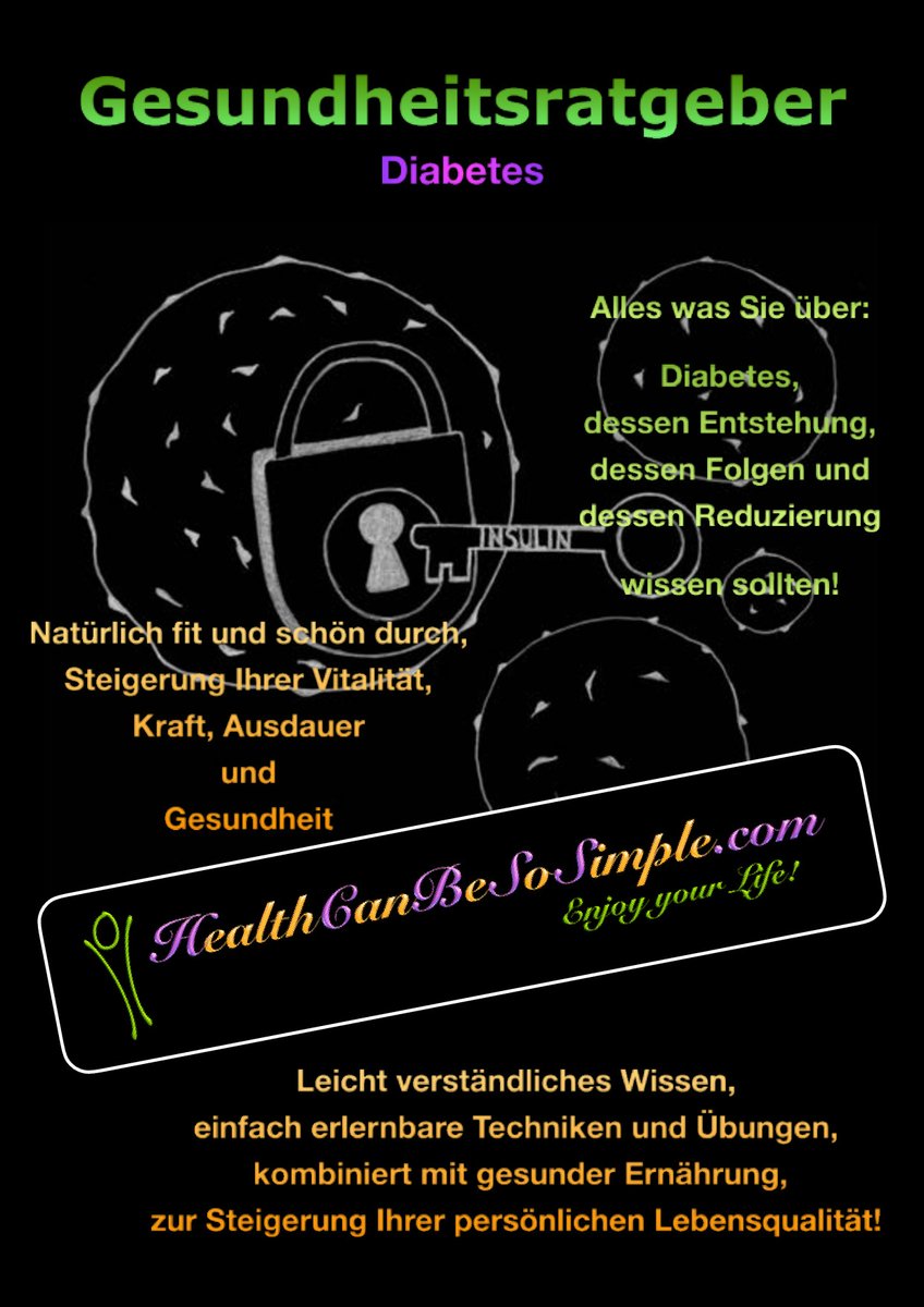 Health_Simple's tweet image. Diabetes, wir klären Sie auf was Diabetes eigentlich ist, warum Sie davon betroffen sind und wie Sie sowohl die Auswirkungen als auch den Diabetes selbst reduzieren können.Überzeugen Sie sich selbst, auch Ihre Krankheit ist beherrschbar!
healthcanbesosimple.com/index.php?shop…
