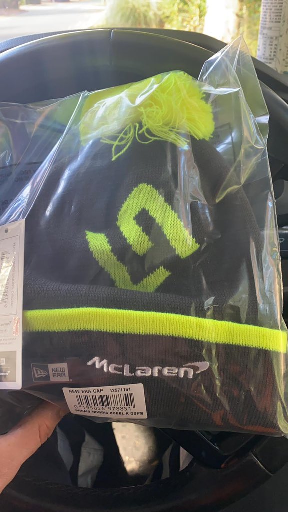 Cheers <a href="/LandoNorris/">Lando Norris</a> nice hat!