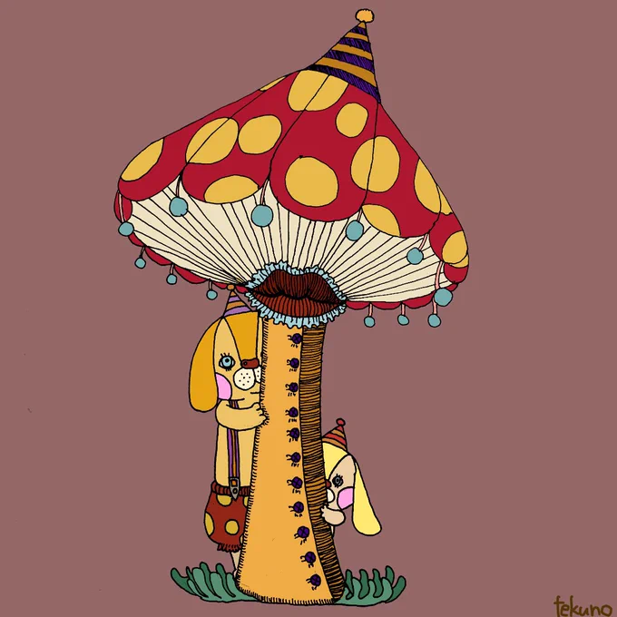 #きのこの日

きのこがあるイラスト?
意外と少なかったです。 
