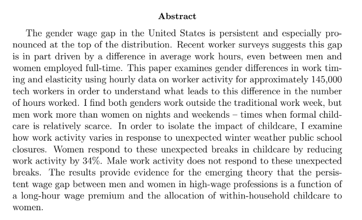 Kendall HoughtonJMP: "Childcare and the New Part-Time: Gender Gaps in Long-Hour Professions"Website:  https://www.kendallhoughton.com/ 