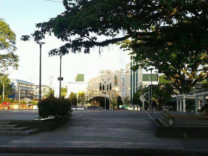 Saint Joseph Cathedral and Guingona Park in one place