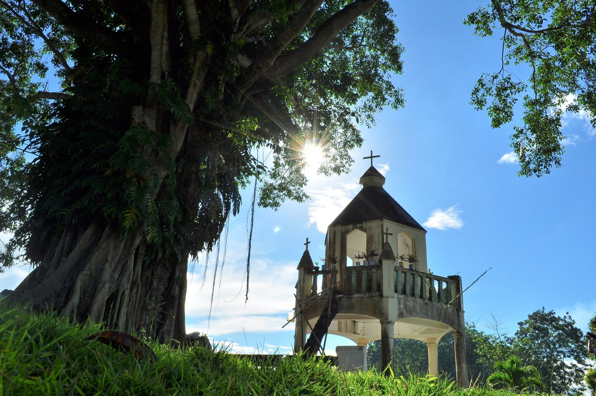 During Christmas season it is dressed up by lots of christmas lights.Banza Butuan Church Ruins