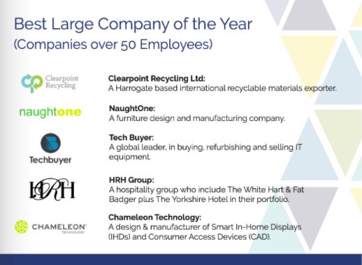 Clearpoint Recycling (@clearpointrec) on Twitter photo We're really looking forward to attending the virtual #HarrogateBusinessAwards this afternoon from 4pm!
We're up for the 'Best Large Company of the Year (over 50 employees)' gong — wish us luck!
And good luck to all the finalists! #PlasticRecycling #Harrogate <a href="/BusinessHgte/">Business Harrogate</a> We're really looking forward to attending the virtual #HarrogateBusinessAwards this afternoon from 4pm!
We're up for the 'Best Large Company of the Year (over 50 employees)' gong — wish us luck!
And good luck to all the finalists! #PlasticRecycling #Harrogate <a href="/BusinessHgte/">Business Harrogate</a>