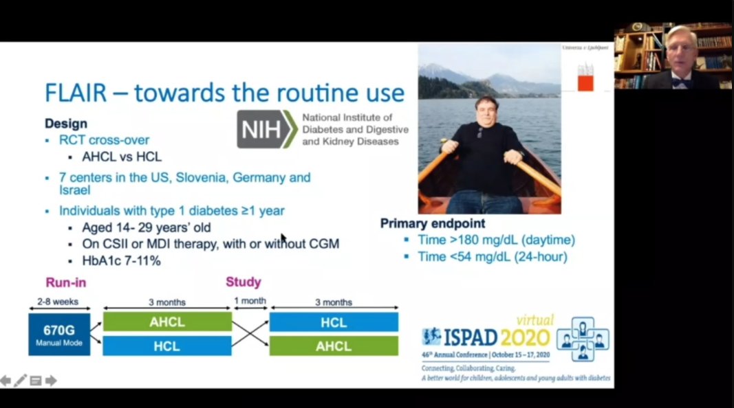 T1Bionic's tweet photo. "A walk with young people with diabetes towards more pleasant days" ❤️🌏🤞Tadej Battelino gives his poignant opening lecture &amp; receives the 2020 Prize for Achievement. International's Society for Paediatric and Adolescent Diabetes conference. Surreal to be here #ISPAD2020 #dedoc https://t.co/UY2MV5Ln21
