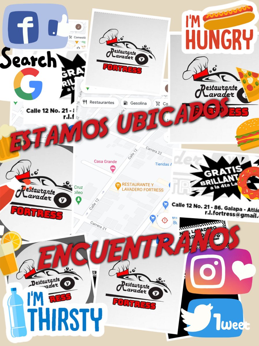 RESTAURANTE Y LAVADERO FORTRESS GALAPA CONTÁCTENOS 321349 8410