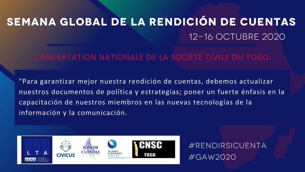 #RendirSiCuenta  #GAW2020