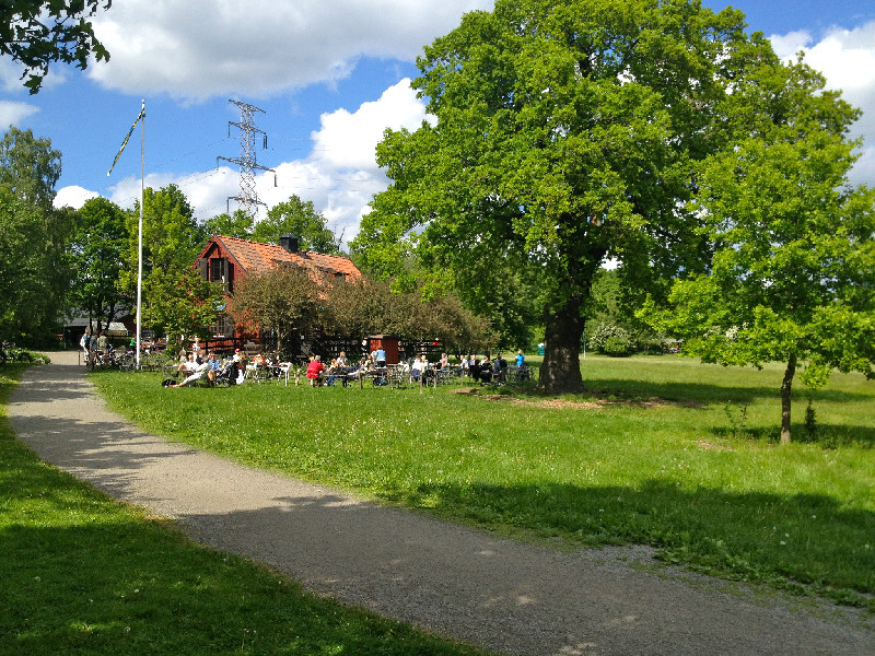 12. Here's one of the lunch places behind the university