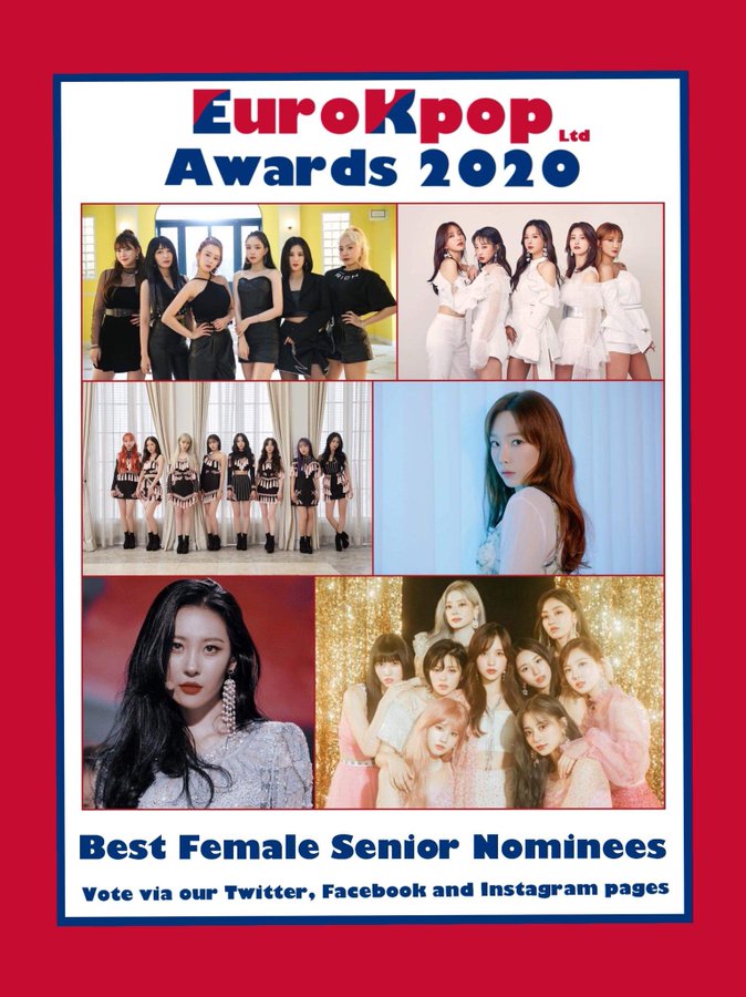 exidistic's tweet photo. EXID has been nominated for the 'Best Female Seniors' Award at Euro Kpop Awards 2020!

You can vote for #EXID on Twitter, Facebook and Instagram!

Use '#EKP_bestfemaleseniors_EXID' and tag @EXIDofficial in your posts for the votes to count!

More Info: https://t.co/MeqLBk4mS0 https://t.co/oeOnlSLTs1