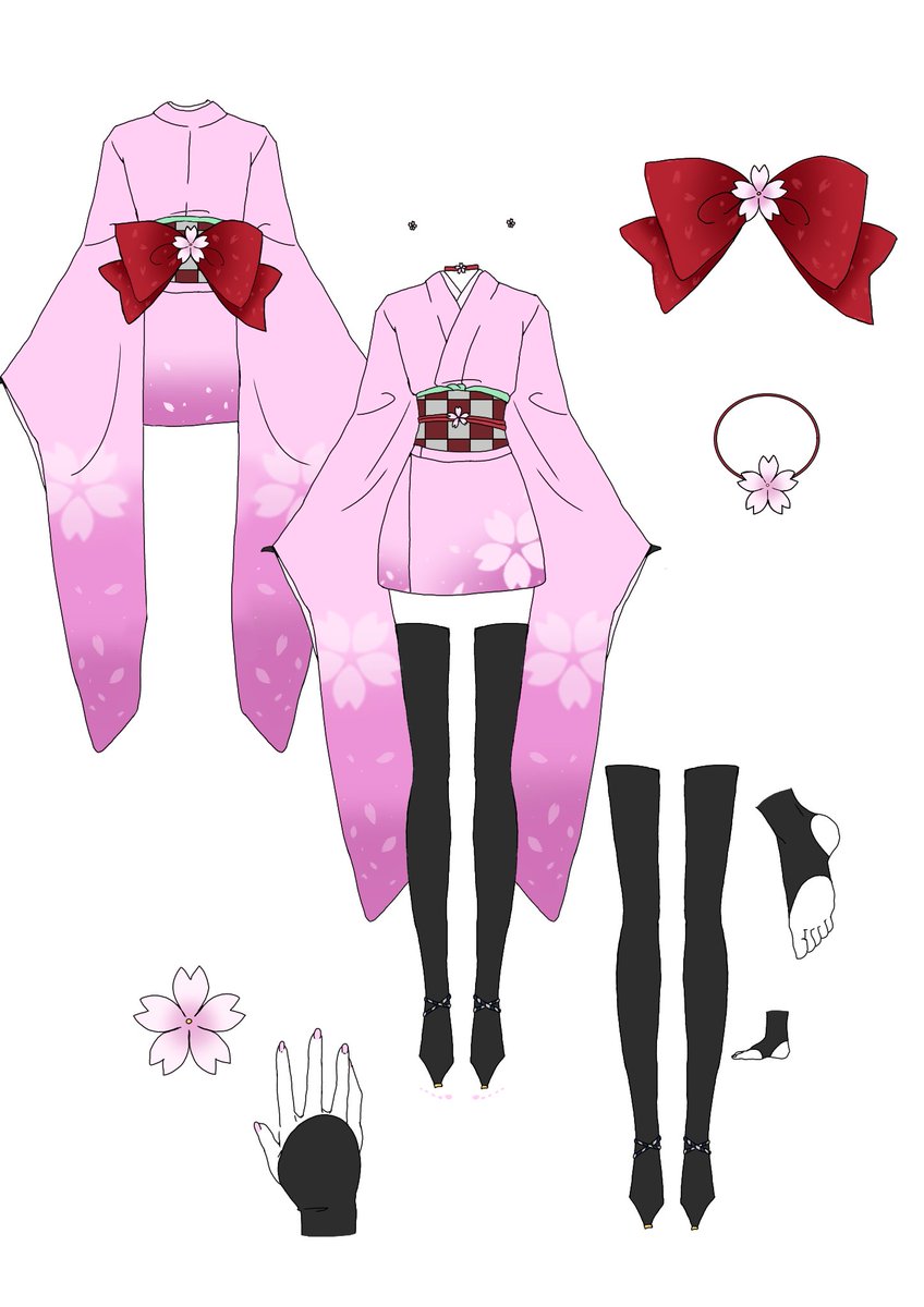 衣装デザイン考えるマン 新たなオリキャラの衣装 桜 衣装デザイン ファッションデザイン オリキャラ T Co 4bbydrh5kc Twitter