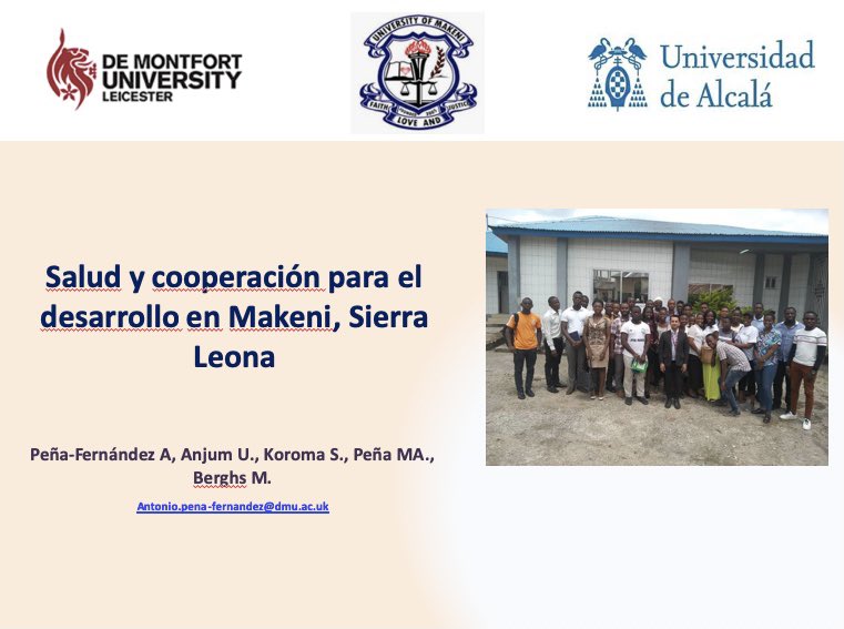 EParasitology's tweet photo. Our @GCRF project is funded/supported by @dmuleicester @dmuhls @DMUresearch with key input from #SylvesterKoroma #RaoulEmeric @MariaBerghs @umaranjum01 and my brilliant @EParasitology international team @FarmaciaCEU @USPCEU @UniversidadMH @UAHes @DrPenaFernandez https://t.co/s8T2fYPxaB