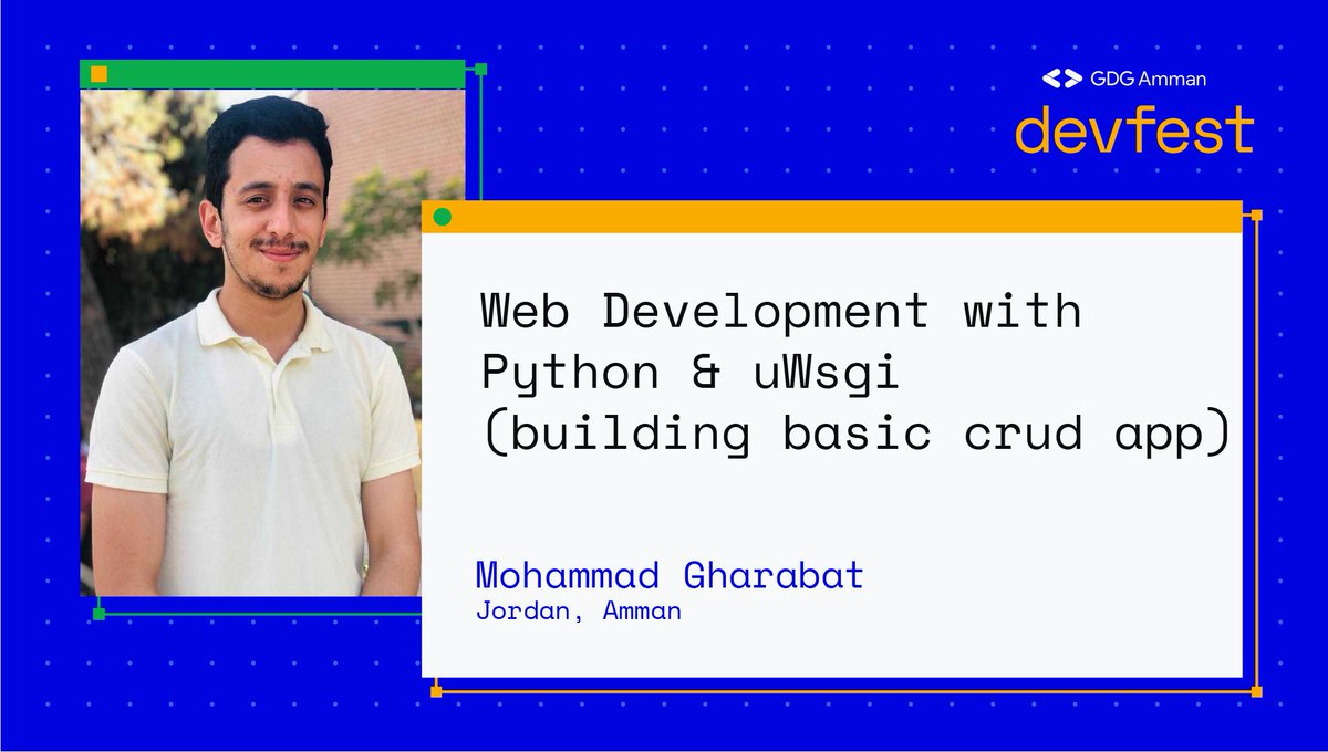 GDG_Amman's tweet photo. Amman #DevFest Day 2: 17. Oct at 08:00 PM GMT +3
Still, we have more for you!
Join our Software Engineer Mohammad Gharabat live👇
https://t.co/Hi7lSzXxvF
#jordan #gdgamman #wtmamman #devfestamman https://t.co/tfgOyRqwnY
