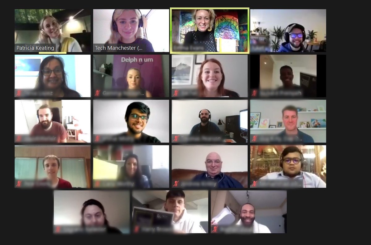 tecmcr's tweet photo. Startup class photo taken at training yesterday. Thank you Luke Thomas from @WeAreNovaUK for delivering the #leancanvas model. Today 17 startups embarked on their #mentoring journey &amp; met some of our incredible mentors. We can't wait to see where this leads to! #techmcrmentor https://t.co/UDb4HYrgHD