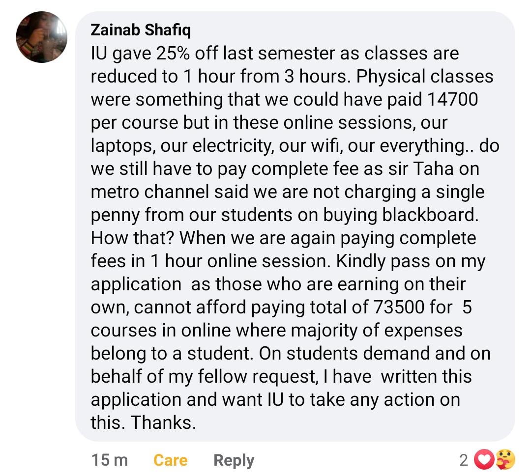 hafsamughal998's tweet photo. Ban online classes!! Open campus as you promised!
#banonlineclasses
#BoycottUoNOnlineClasses
#HunaidLakhani
#IqraUniversity https://t.co/oemOIcVrKF