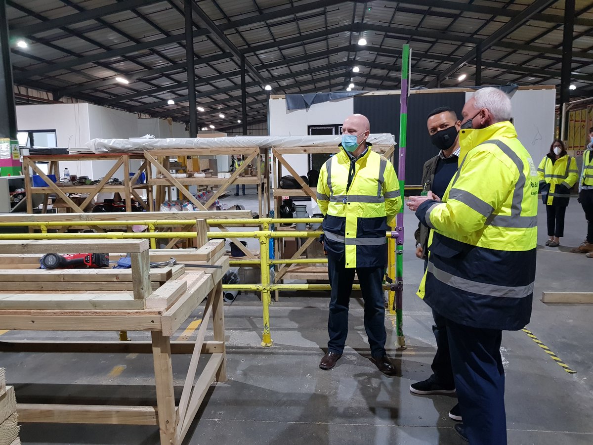 BeattiePassive's tweet photo. We are excited to announce the launch of our new #modular factory at Carrow Works in #Norwich delivering #Passivhaus standard modular homes. It was great to welcome local MP Clive Lewis @labourlewis today who met the team and had a tour of the new factory. https://t.co/GERlnjjCFT