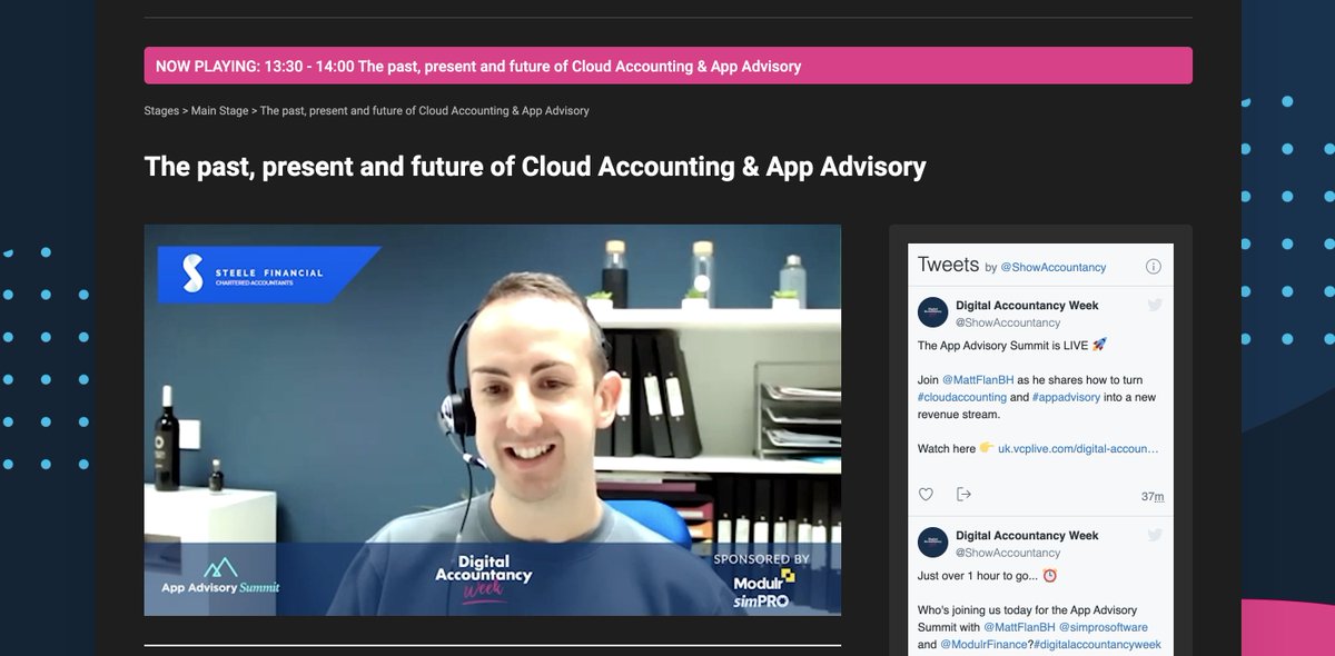 DigitalAccShow's tweet photo. Tune in to Digital Accountancy Week!! The past, present and future of cloud accounting and app advisory!! Watch here >> https://t.co/qFrQabZy14

#appadvisorysummit #digitalaccountancyweek https://t.co/FiQdE2CXNH