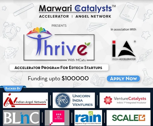 Marwari Catalysts Invites Applications for First Cohort of Startups for its Edtech Accelerator Program "Thrive" <a href="/marwaricatalyst/">Sushil Sharma</a>

Read <a href="/NewsVoir/">NewsVoir</a> Story | newsvoir.com/release/marwar…