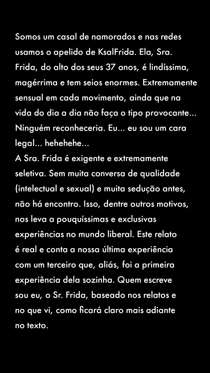 FridaKsal's tweet photo. Continuamos o relato ou não?? 

Mínimo de 100 comentários na soma de comentários + retweets.... https://t.co/6LtI8W85B0