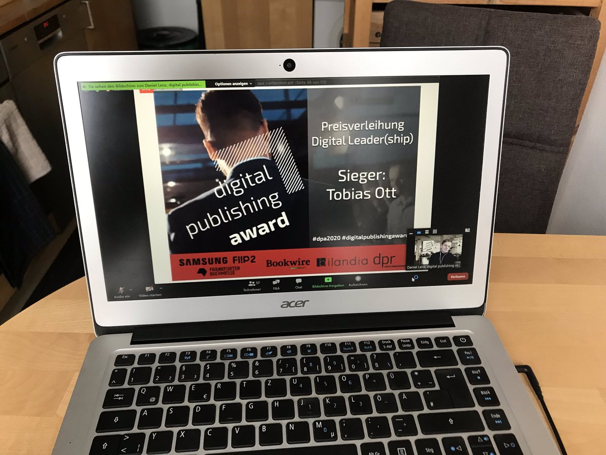 Fabian Kern (@fabian_kern) on Twitter photo Herzliche Glückwünsche nach Tübingen an Tobias Ott von <a href="/paginagmbh/">pagina GmbH</a> zum #digitalpublishingaward 2020! Wir freuen uns sehr, dass unser Kooperationspartner hier hoch verdient für sein Engagement in der Branche gewürdigt wird. 🎉🥂🎉🥂🎉#dpa2020 Herzliche Glückwünsche nach Tübingen an Tobias Ott von <a href="/paginagmbh/">pagina GmbH</a> zum #digitalpublishingaward 2020! Wir freuen uns sehr, dass unser Kooperationspartner hier hoch verdient für sein Engagement in der Branche gewürdigt wird. 🎉🥂🎉🥂🎉#dpa2020