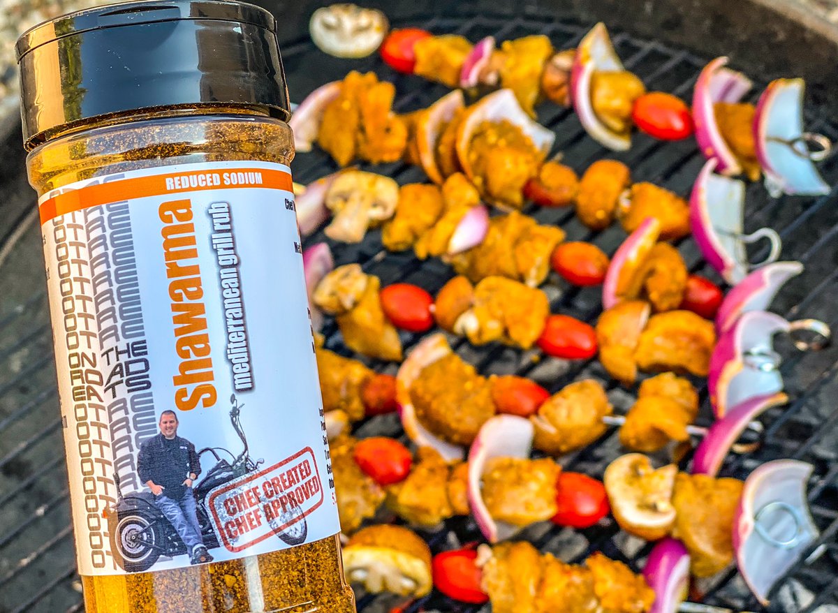 ChefGregReilly's tweet image. Grilled Chicken Kabab with @OnTheRoadEats  Shawarma Mediterranean Grill Rub Seasoning get your #seasoning today seasoningsforsale.com/product/shawar… #Shawarma #chickenrecipes #easyrecipes