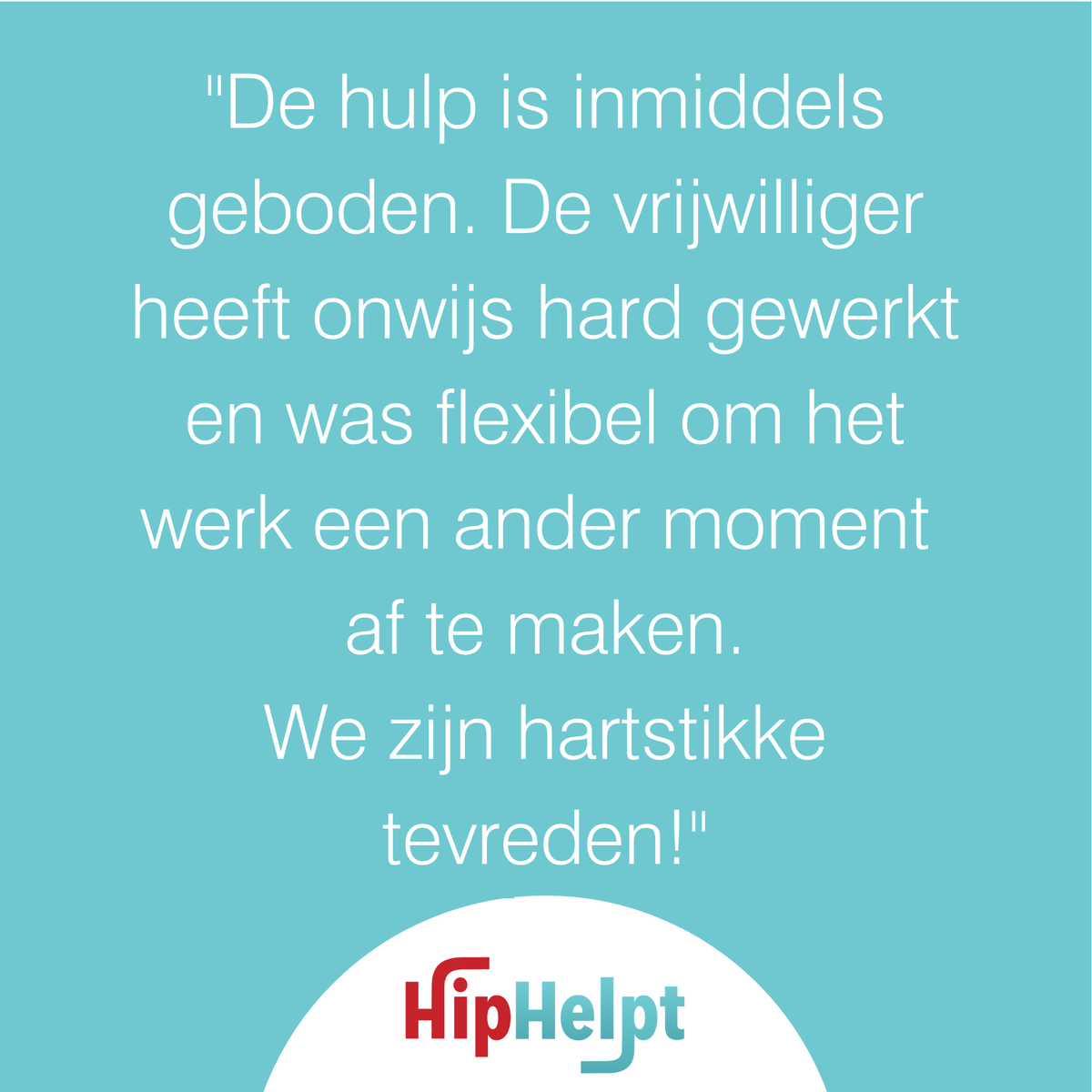 Super leuk om zulke positieve terugkoppelingen te ontvangen wanneer er hulp geboden is. Deze hulpbieder hielp een alleenstaande moeder die met urgentie een nieuwe woning had gekregen door een laminaatvloer te leggen in de woonkamer. 💪 

#nietalleen #hiphelpt #vrijwilligerswerk