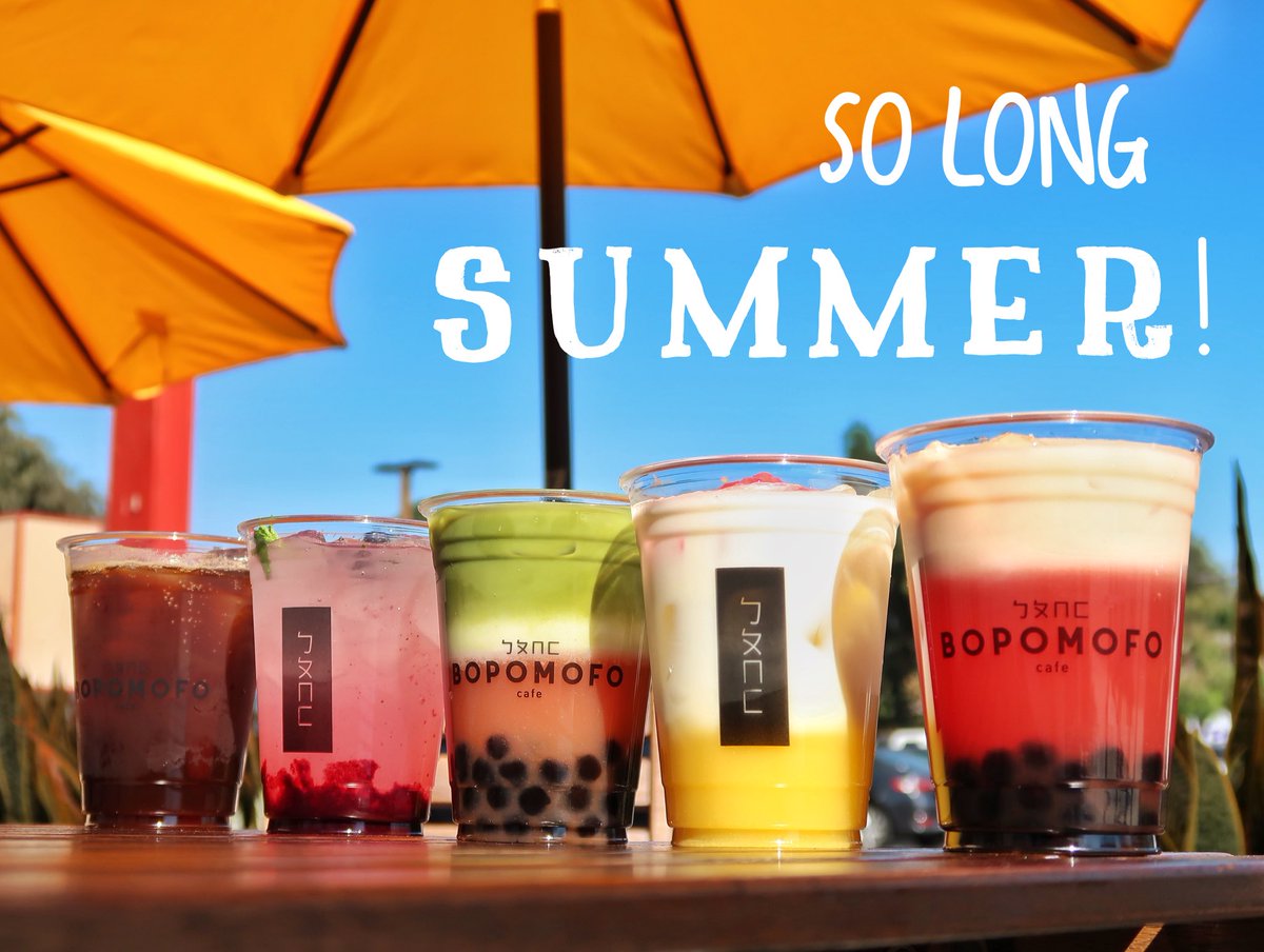 With another heat wave coming, it might still feel like summer, but it’s time to make room for our Fall menu! So this is the LAST WEEK to get our full summer menu! 😭 Everything will be “while supplies last” so don’t delay for another sip of your fav summer drink!