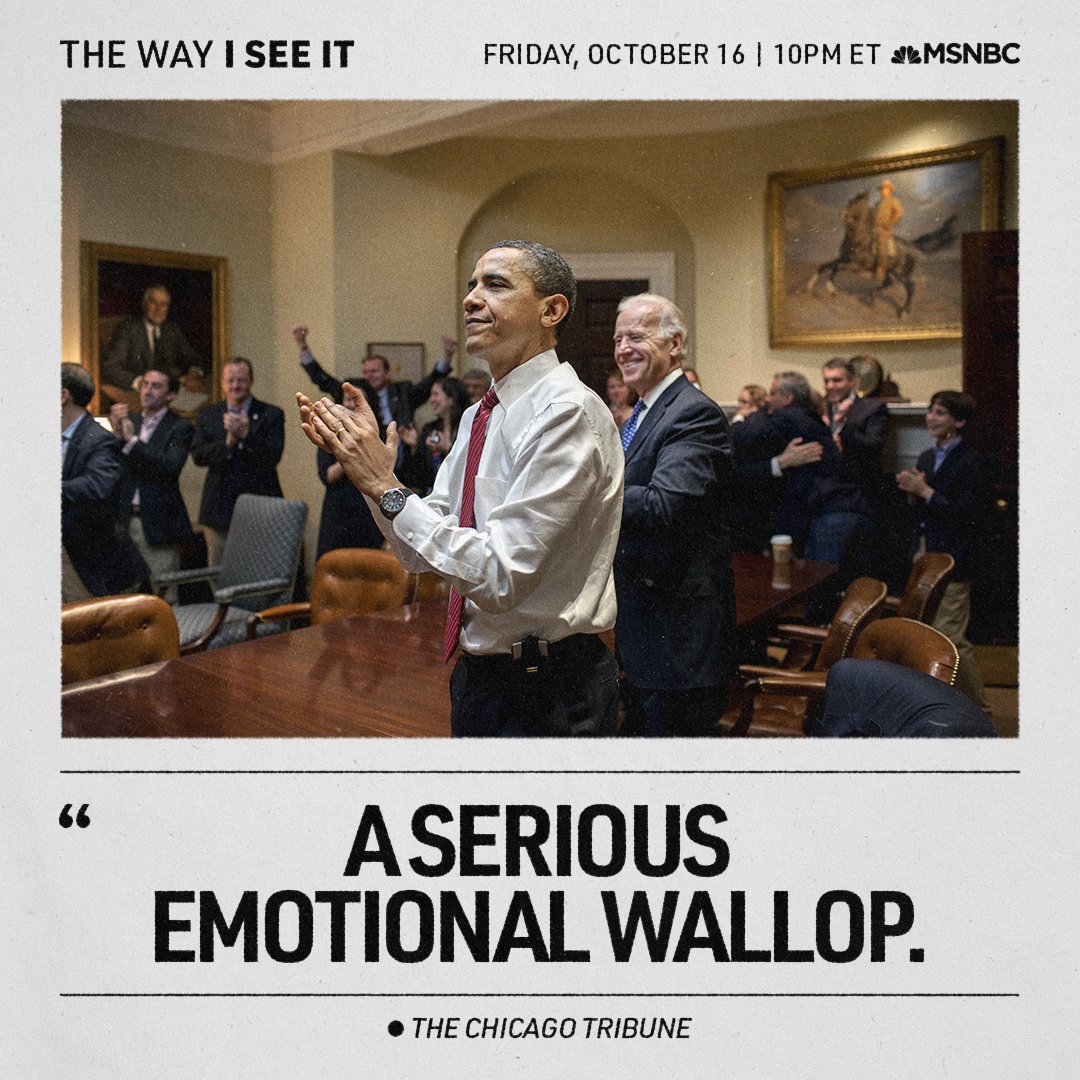 WayISeeItFilm's tweet photo. Witness some of the most important events of our time through @PeteSouza’s iconic photographs.

#TheWayISeeIt premieres on @MSNBC tomorrow, 10/16, at 10pm ET (commercial-free). https://t.co/53qgSFwqtd