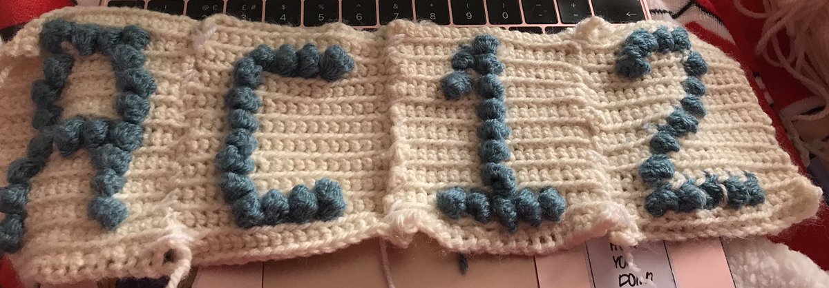 cathybooth's tweet photo. With three months to kill, start a new project! First row done! It is my first attempt so please be nice! #crochet #LineofDuty #AC12 #DSArnott #DIFlemming @Line_of_duty @martin_compston @Vicky_McClure https://t.co/WgiAgR1Efe