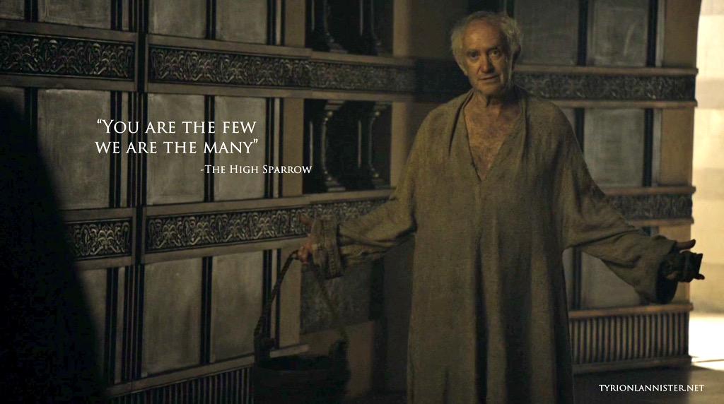 ท่านเคยเกี่ยวข้าวเองไหม ท่านเคยไถนาเองไหมฝ่าบาท 

ความร่ำรวยทำท่านตาบอดไปข้างนึง

ท่านคือส่วนน้อย เราคือส่วนใหญ่ 

และเมื่อคนส่วนใหญ่เลิกกลัวคนส่วนน้อย...

You are the few, we are the many. And when the many stop fearing the few...