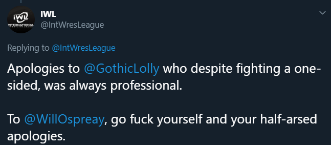 Maffewgregg's tweet photo. @IntWresLeague wait wait what

"to avoid any misconceptions"?

like this? https://t.co/EkuOXeFAgx