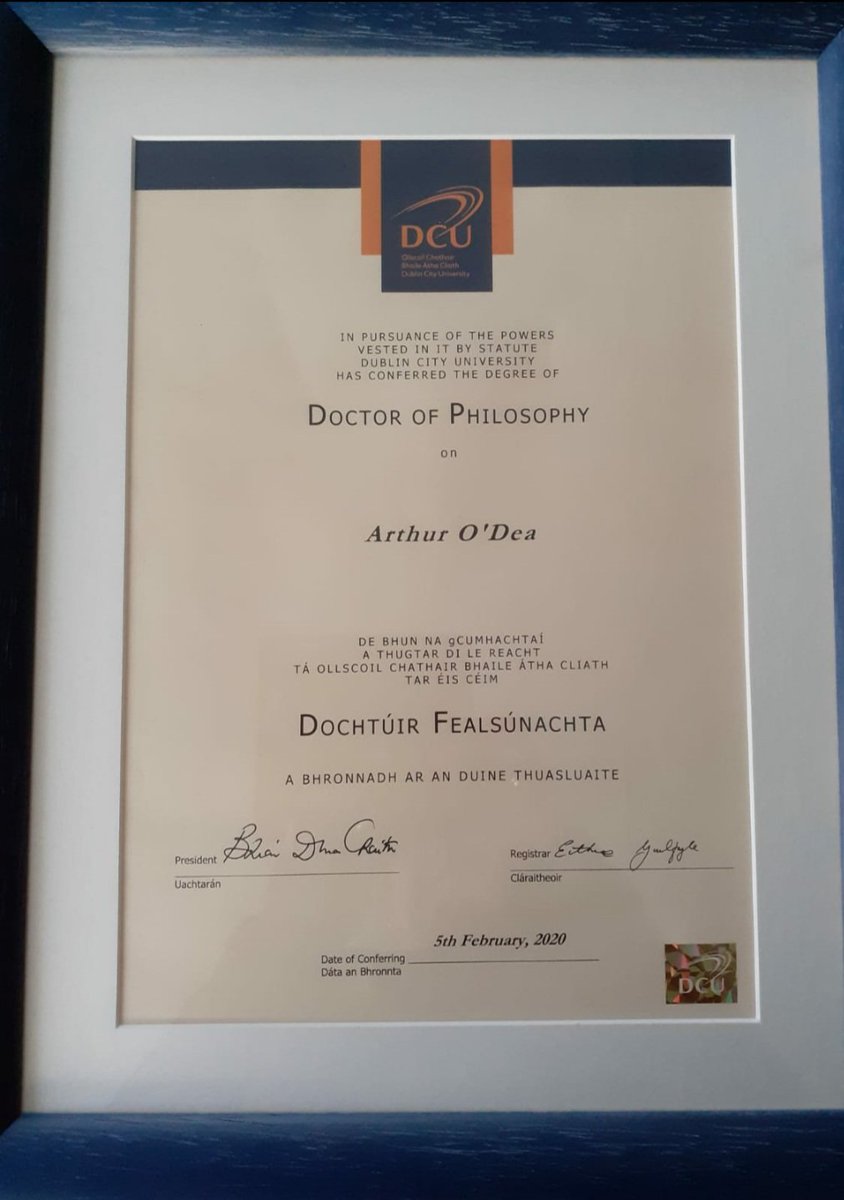 Never did get a graduation day, but this came in the week and it seems as good a reason as any to thank <a href="/notaprofessor/">Michael Hinds</a> of <a href="/DCU/">Dublin City University</a> for his savage work in making this a reality. 

And Bob Dylan, of course 👨‍🎓