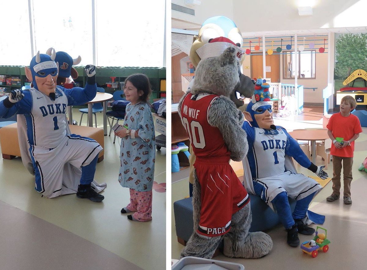 Regardless if we’re debating who has the better team on the subway or Ms Wuf playing her infamous practical jokes, we always know how to come together when it involves our Triangle community and make sure some much deserving children feel special! - Mr Wuf 🐺💪 #TobaccoRoad