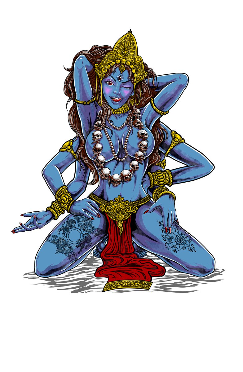 stevebritgimp's tweet photo. I'll keep ploughing this furrow, so to speak. I'll leave the actual pornography to traditional depictions. This is innocuous. #SexyKali #RERH #CharlieHebdo https://t.co/pvhitYtanv
