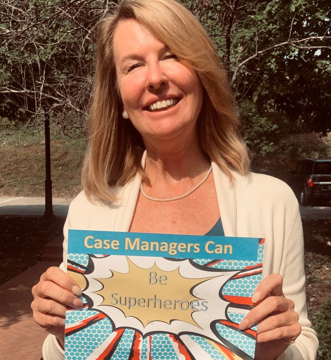 CMSANational's tweet photo. CMSA staff member Dawn Medcalf appreciates case managers. To all our superheroes - don't forget to tag us and let us know how you are celebrating the week.
#CMSACMWeek2020 #CaseManagersCan #SuperHeroes https://t.co/bESAMtIcm7