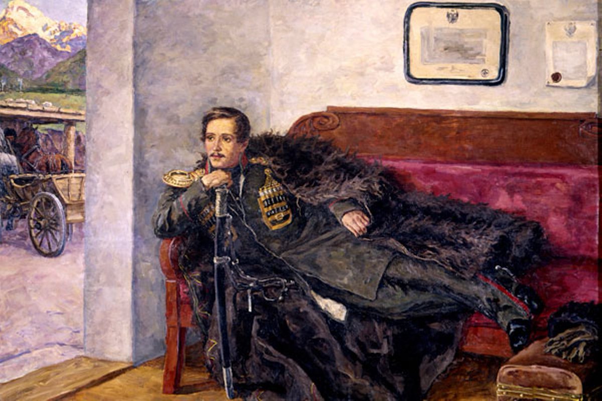 Russia's tweet image. 🖊️Mikhail #Lermontov, one of the most famous Russian poets, was born #OTD in 1⃣8⃣1⃣4⃣. 

His work, which combined sharp social themes with philosophical motives and personal experiences, had a huge impact on poets and writers of the XIX-XX centuries.