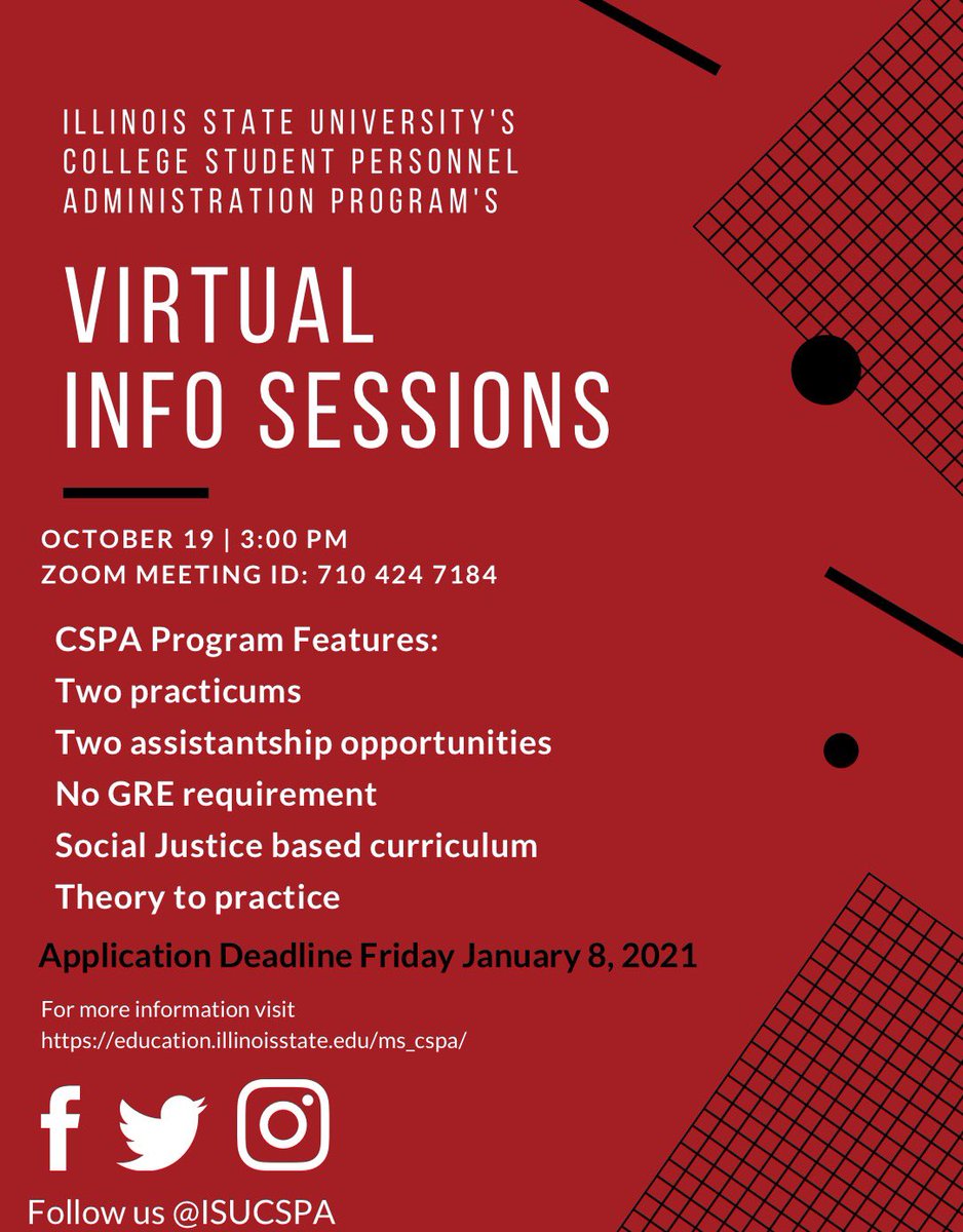 Interested in becoming a CSPA Redbird? Our next Info Session is this coming Monday, October 19! Go to this link to RSVP for this Info Session:

bit.ly/CSPAINFO