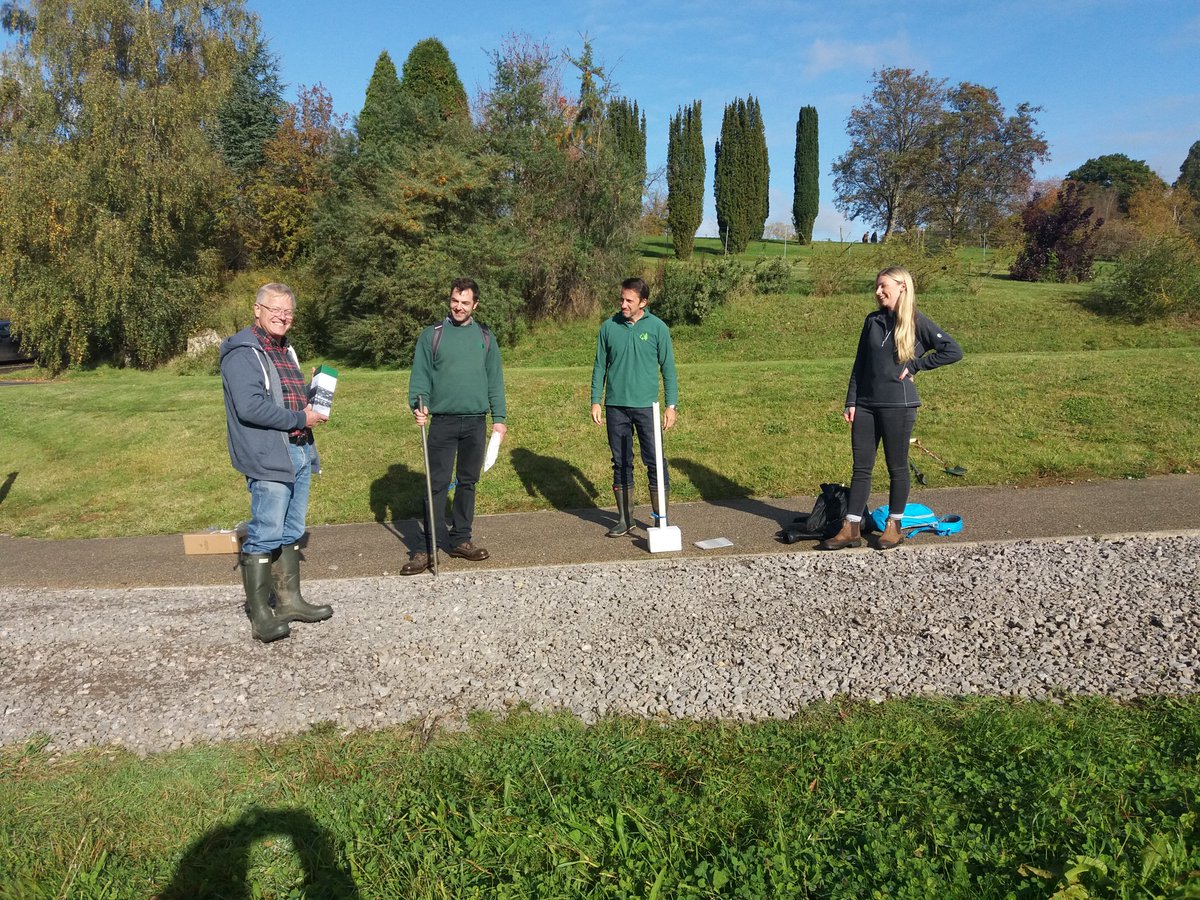 Today the first time met <a href="/ForestryComm/">Forestry Commission</a> climate change resilience team  I work with in the real world not teams. A bit emotional when they presented me with a present to mark 40 years a FC manager. Introducing left to right beyond me, Rob Coventry, Chris Sorenson, Emily Fensom.