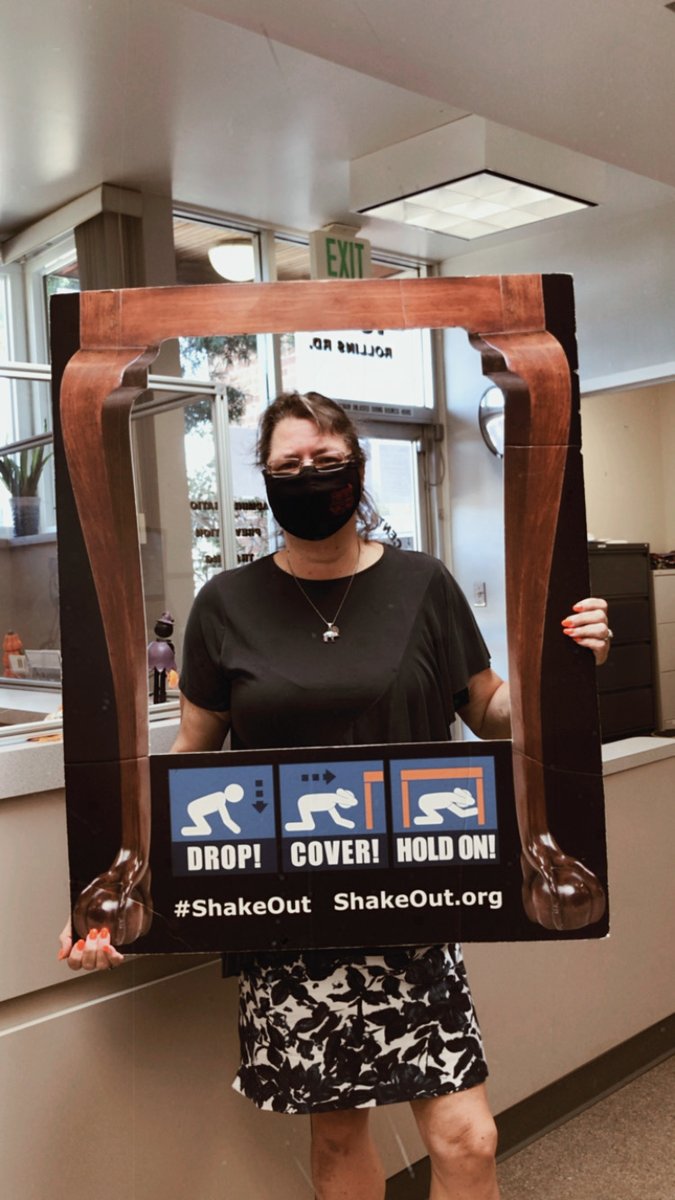 DROP. COVER. HOLD ON. #CCFD participates in the world's largest earthquake drill, the great #ShakeOut! #ShakeOut2020