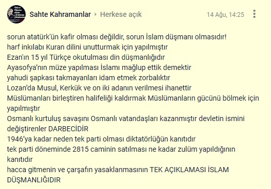 sorun atatürk'ün kafir olması değildir,
 sorun İslam düşmanı olmasıdır!

#CBden60BinÖgrt #BirÜmit Rehabilitasyon Tükeniyor hedefkardeşlik VekilEbe 4BSağlıkçıSahipsiz