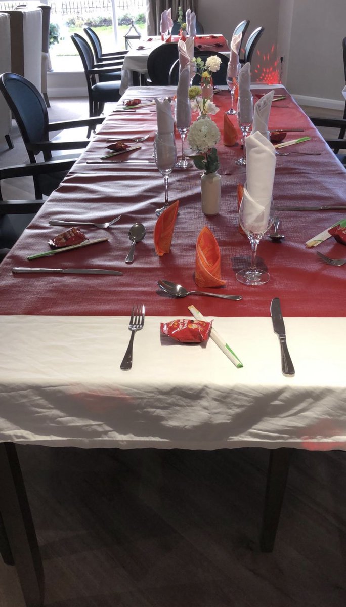 CareHalcyon's tweet photo. Our residents are being treated to a fine dining,  Chinese takeaway experience tonight 🥢🥡🍪 https://t.co/WOaPlboc3q