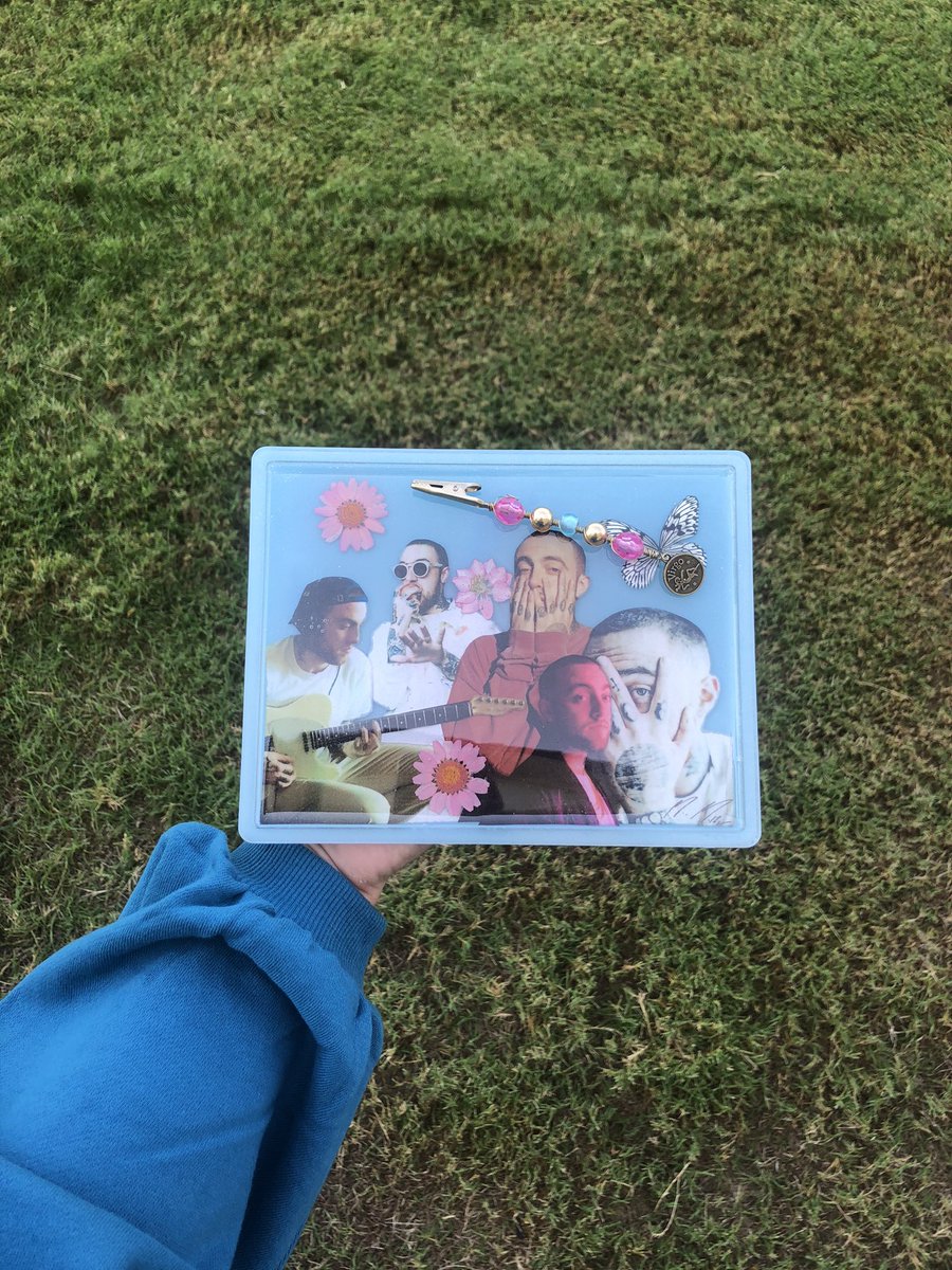 custom Mac Miller rolling tray &amp; Virgo roach clip 💓
🦋dm me for customs🦋