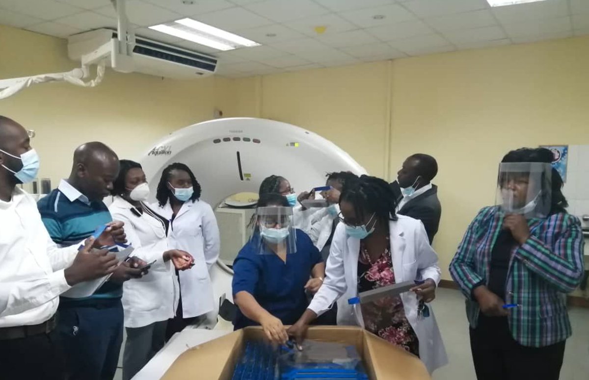 BhavyaRehaniMD's tweet photo. Proud of our @CharityH4TW team who worked hard to donate PPE to our #radiology &amp; #radres colleagues in Zambia @H4twZambia. Many of #radres there are #COVID19 survivors &amp; told us inspiring stories.These pics are heartwarming! Thx to @Dylan_Ryder1 @StudentDrWright @DonatePPE &amp; more https://t.co/9fejRey603