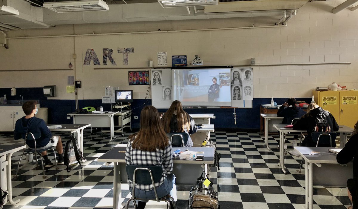 Today my Art 2 students had an amazing virtual presentation about careers in the visual arts by <a href="/CleInstituteArt/">Cleveland Institute of Art</a>. It was so enlightening for the students to see such a wide range of great careers!