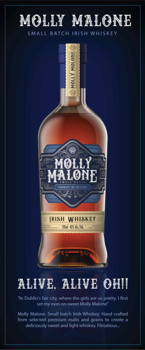 Our full-figured bottle..
#irishwhiskey #mollymalone #alive