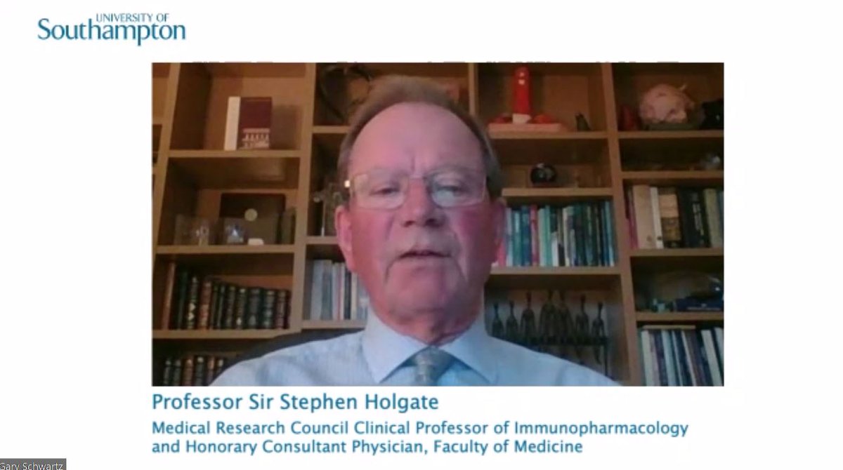 unisouthampton's tweet photo. “Those who are asymptomatic with #COVID19 may still be infected, but limited to small areas of the lung so not fully-developing the disease” - Professor Sit Stephen Holgate @unisouthampton #UoSLectures https://t.co/MXm3ZLleoI