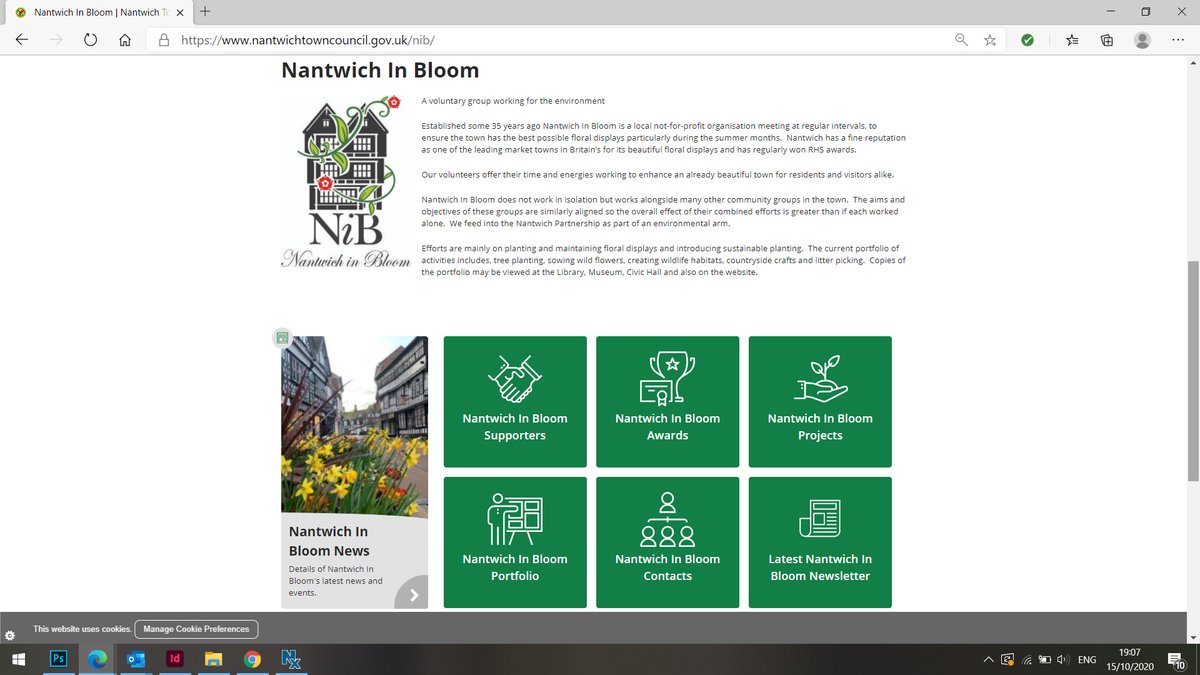 Our website gives details of our projects, awards, news and much more...  Why not take a look nantwichinbloom.org