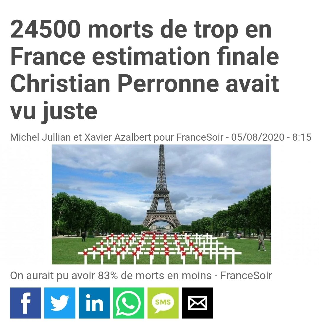 Sans compter les articles de  @france_soir sous la tutelle de  @xazalbert, lié également à  @silvano_trotta,  @MartineWonner,  @NicoleDelepine,  @Laissonslespre1 etc... qui parlent de Pr Perronne comme un sauveur de la lutte HCQ.