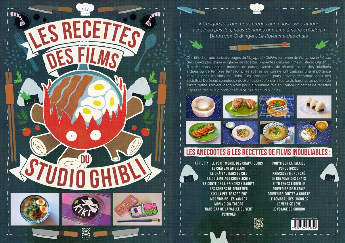 Studioghiblifr's tweet photo. Toutes les Recettes des films du Studio Ghibli dans un nouveau livre chez @YnnisEditions , sortie prévue pour le 18 novembre !  https://t.co/GeHBsHwvzo
#Ghibli https://t.co/K5wXWQSVM9